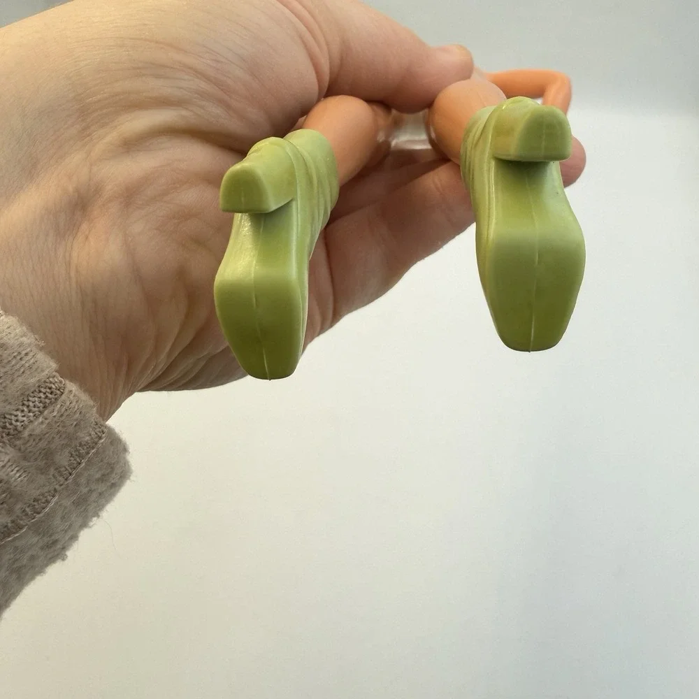 1999‎ Corduroy Cool Barbie/Teresa Doll Shoes-Sage Dusty Green Heel Ankle Boots